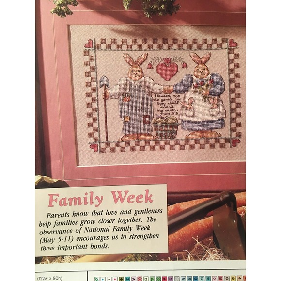 Celebrations Cross Stitch Craft  Magazine Spring 1991 Projects Mothers Day Quilt - Picture 5 of 12
